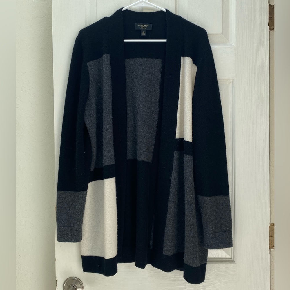CHARTER CLUB | 100% Cashmere Women’s Long Cardigan Large - Picture 5 of 12